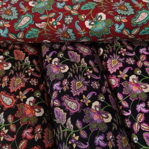 Çiçek Desenli Divitin-Pazen Kumaş