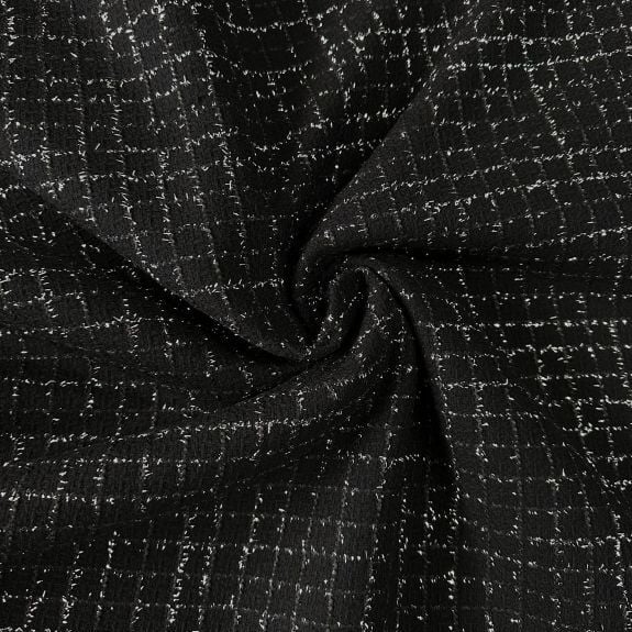 Siyah Gümüş Simli Festival Chanel