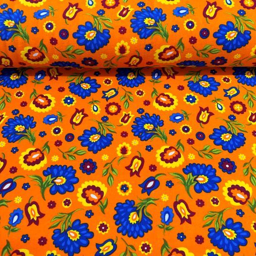 Karanfilli Divitin-Pazen Kumaş Turuncu