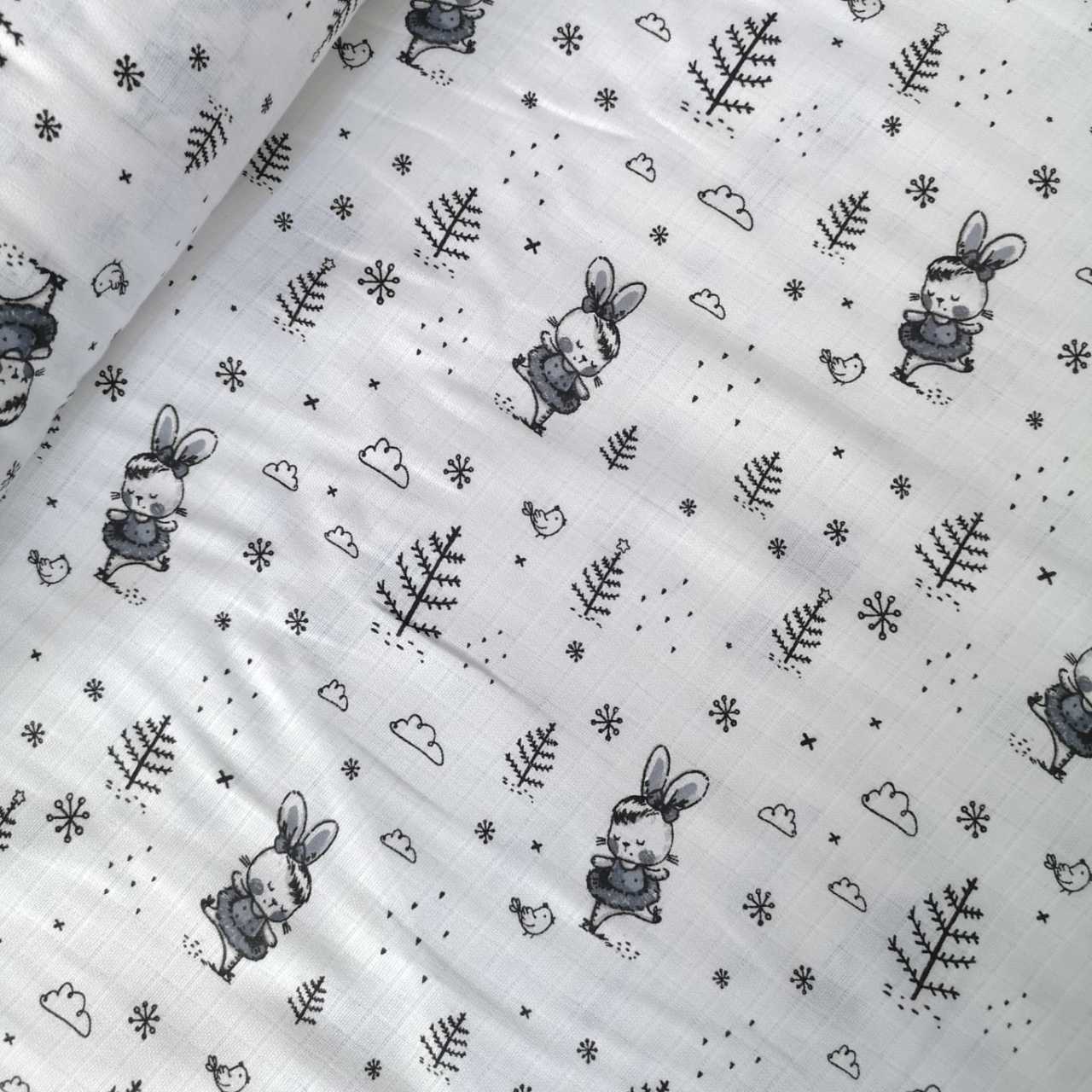 Prenses Tavşancık Müslin Bezi Siyah