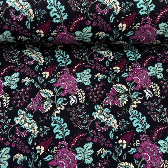 Lale ve Karanfil Divitin-Pazen Kumaş Pembe