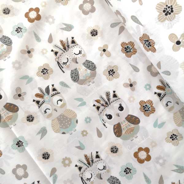 Kızıl Derili Poplin Kumaş Mint