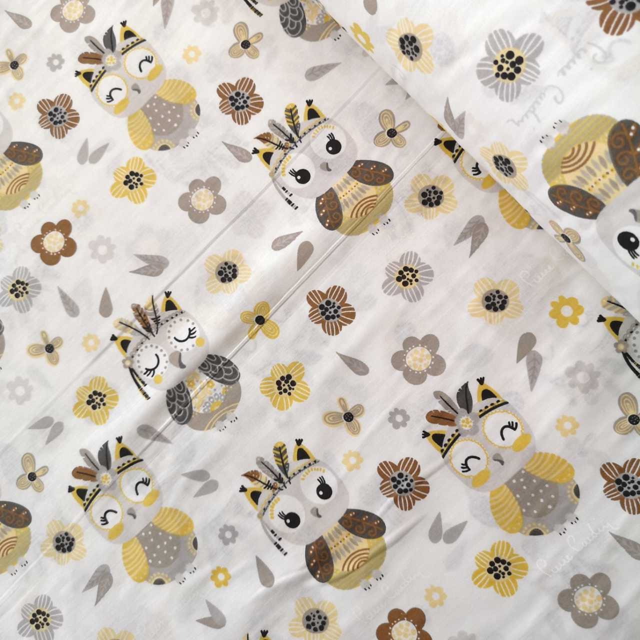 Kızıl Derili Poplin Kumaş Sarı