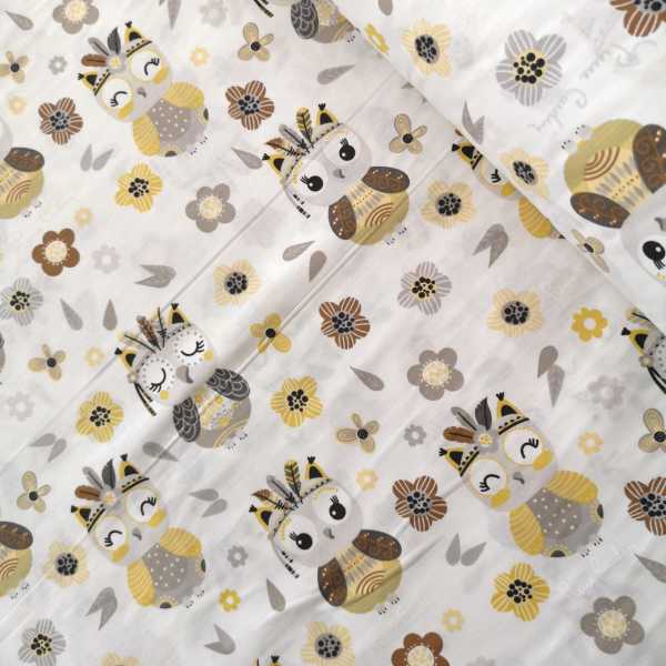 Kızıl Derili Poplin Kumaş Sarı