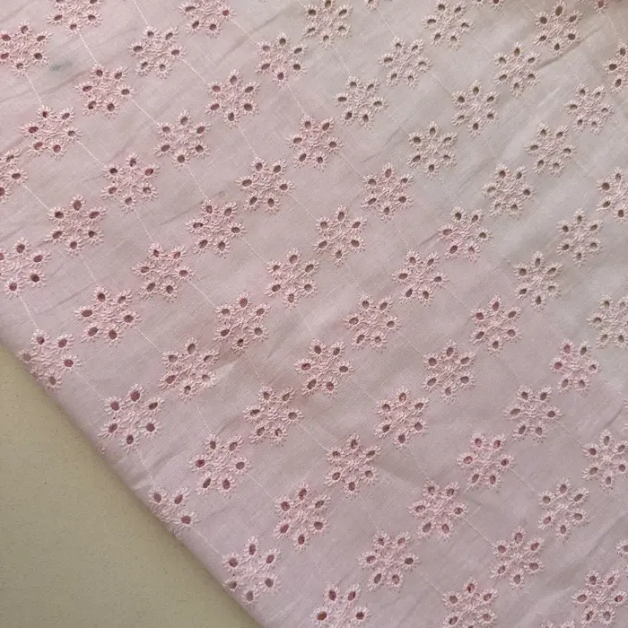 Çiçek Desen Fisto Kumaş Pembe