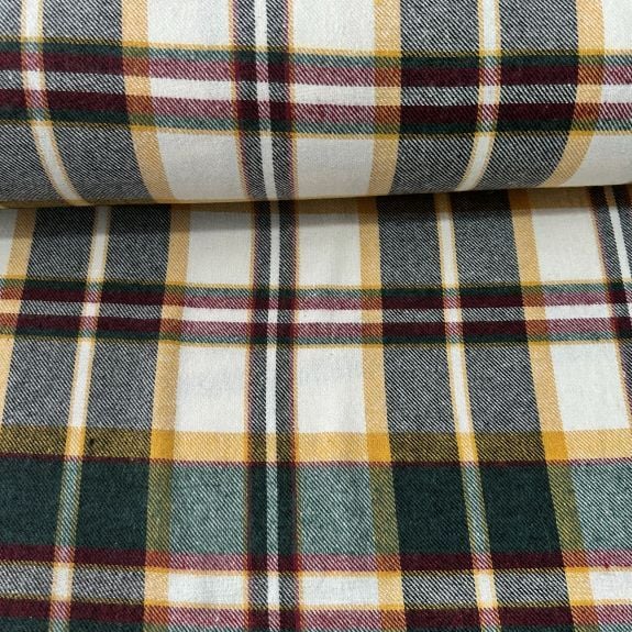 Yeşil Kareli Oduncu Kumaş