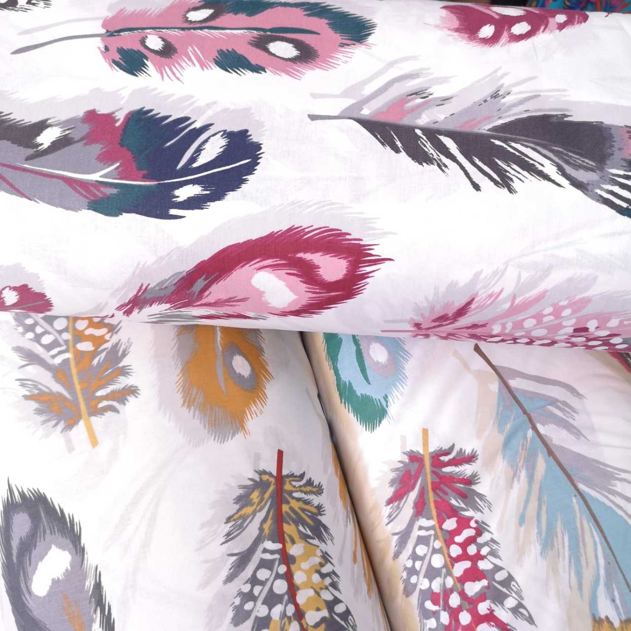 Renkli Tüyler Poplin Kumaş