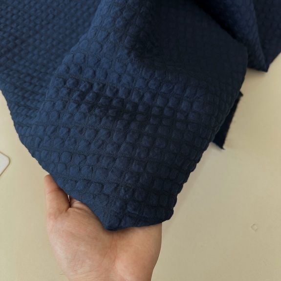 Lacivert Zara Kapitone Kumaş