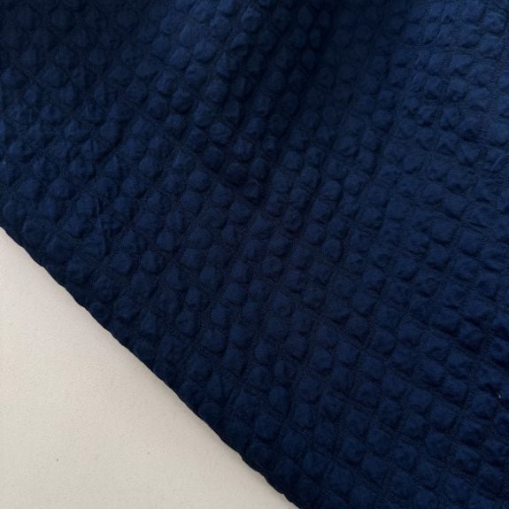 Lacivert Zara Kapitone Kumaş