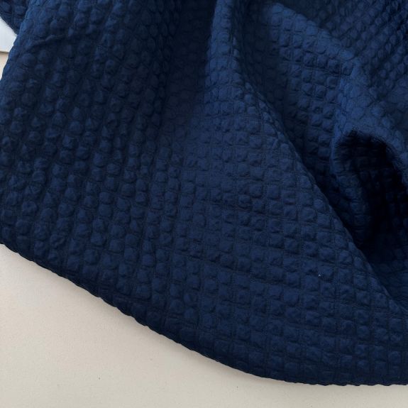 Lacivert Zara Kapitone Kumaş