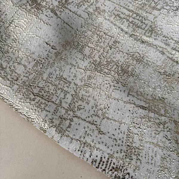 Gold İnce Brokar Kumaş