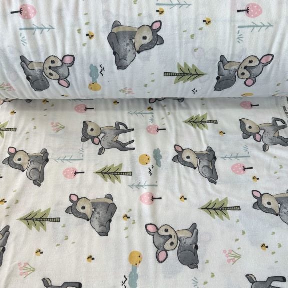 Sevimli Karaca Pazen Kumaş Gri