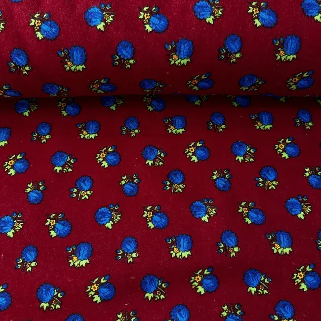 Patin Divitin-Pazen Kumaş Bordo