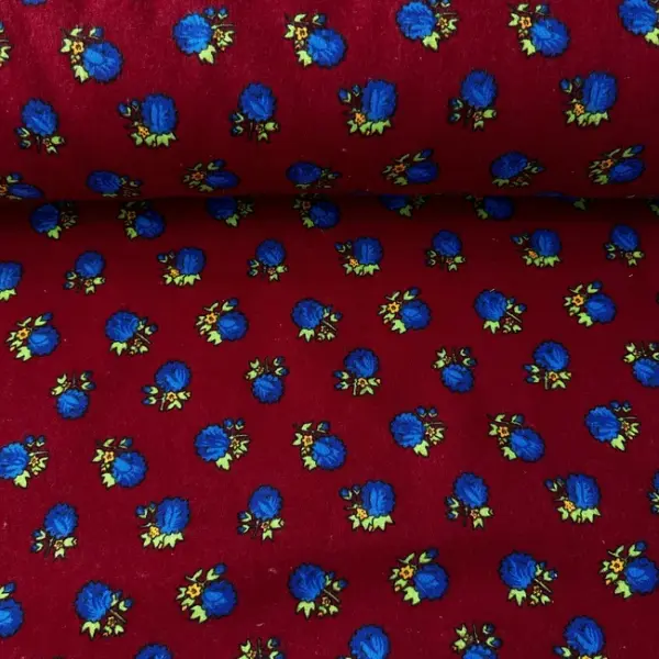 Patin Divitin-Pazen Kumaş Bordo