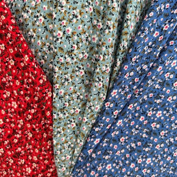 Çıtır Menekşe Viskon kumaş