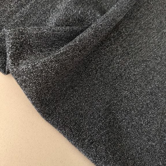 Gümüş Simli Triko Kumaş