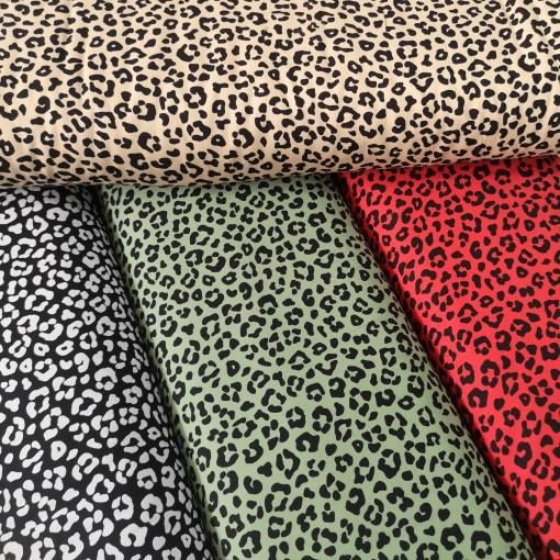 Küçük Leopar Desenli Viskon Kumaş