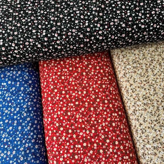 Minik çıtır çiçekli viskon kumaş