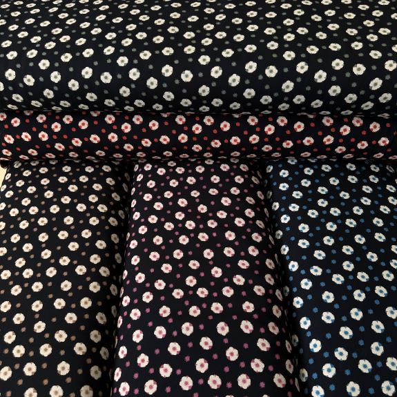 Minik Papatyalı Viskon kumaş