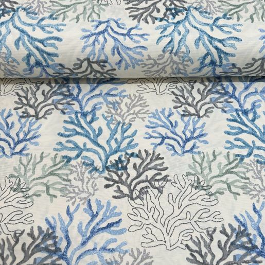 Renkli Mercanlar Duck Bezi Mavi