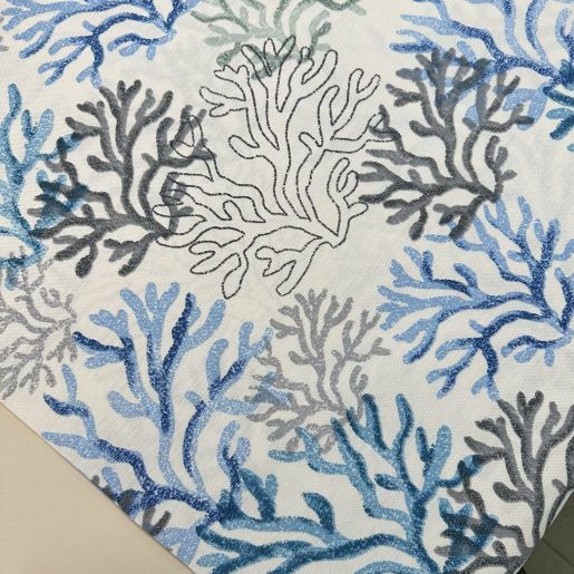 Renkli Mercanlar Duck Bezi Mavi