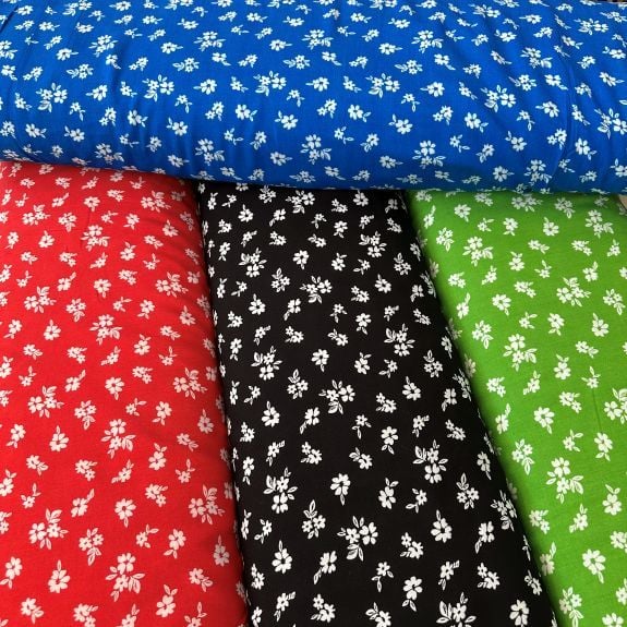 Papatyalı Viskon Kumaş