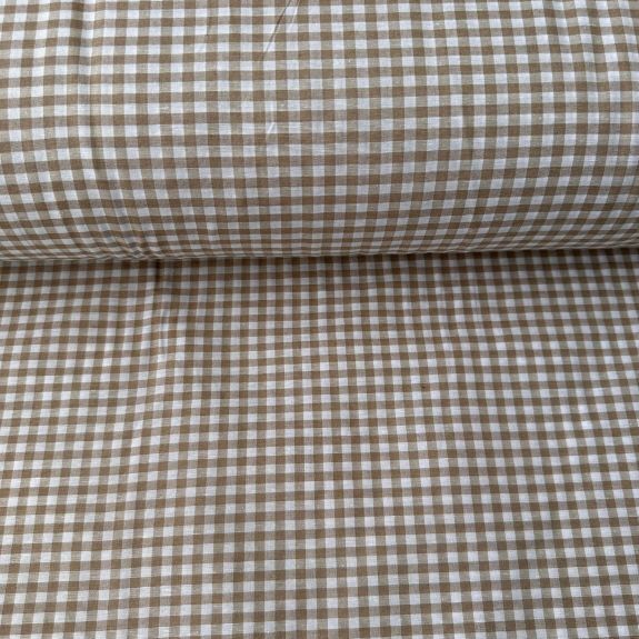 Bej Pötikareli Zefir Kumaş