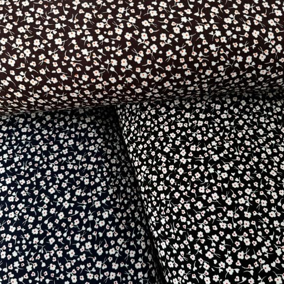 Uçuşan Çiçekler Viskon Kumaş