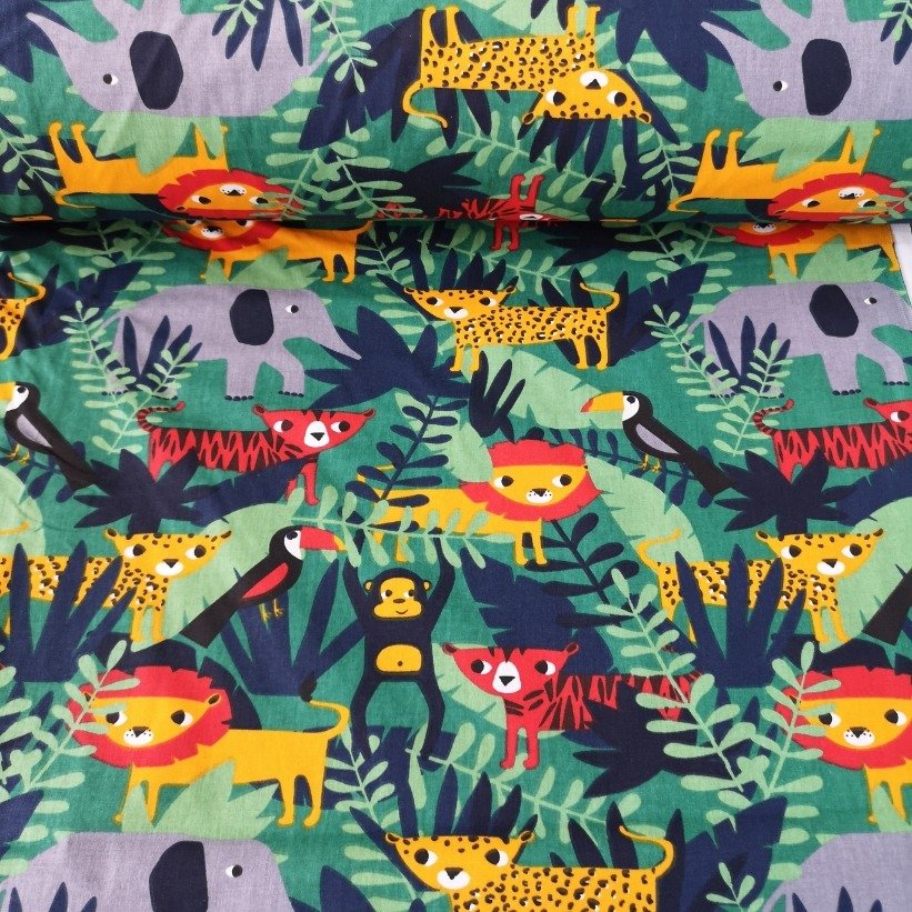 Jungle Poplin Kumaş