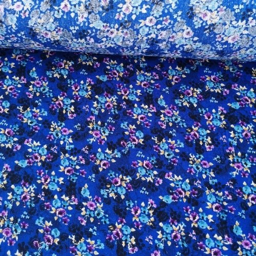 Minik Deste Çiçekler Tek En Viskon Mavi