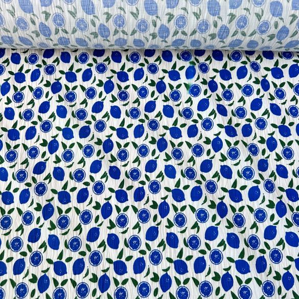 Limoncuk Poplin Kumaş Saks