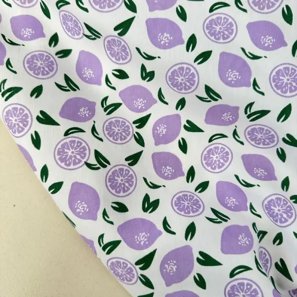 Limoncuk Poplin Kumaş Lila