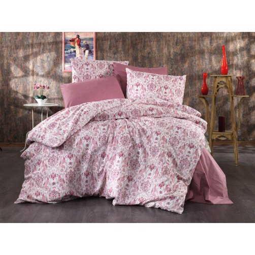 Pastel Sarmaşık Polycotton Poplin Kumaş