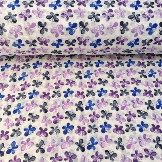 Kelebekler Raşel Kumaş Lila