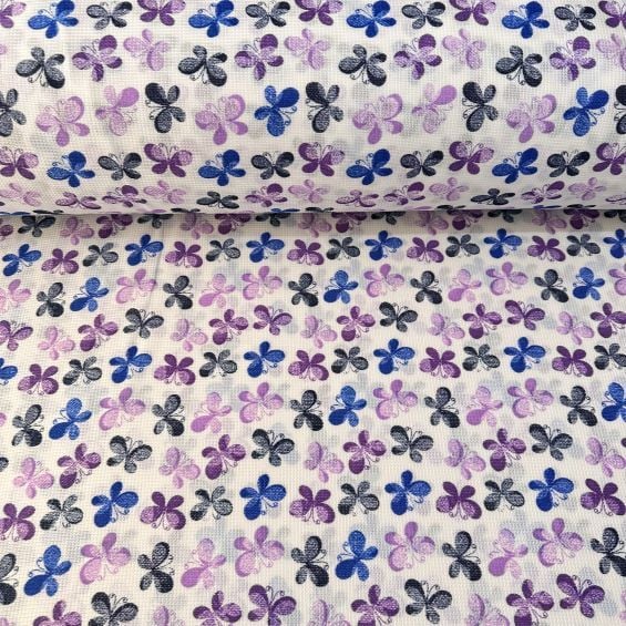 Kelebekler Raşel Kumaş Lila