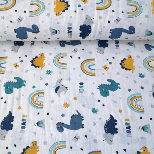 Tatlı Dinazorlar Müslin Bezi Mint