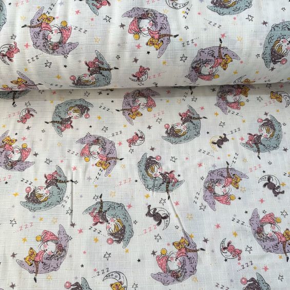 Uyuyan Çocuklar Müslin Bezi Mint