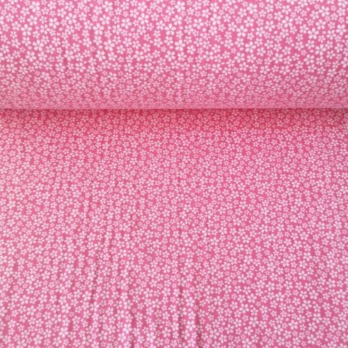 Minik Papatyalı Pazen Kumaş Pembe