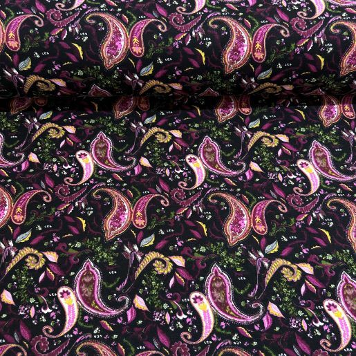 Şal Desenli Divitin-Pazen Kumaş Pembe