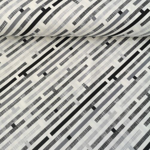 Çubuklar Duck Bezi Gri