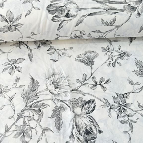 Orient Poplin Kumaş Gri