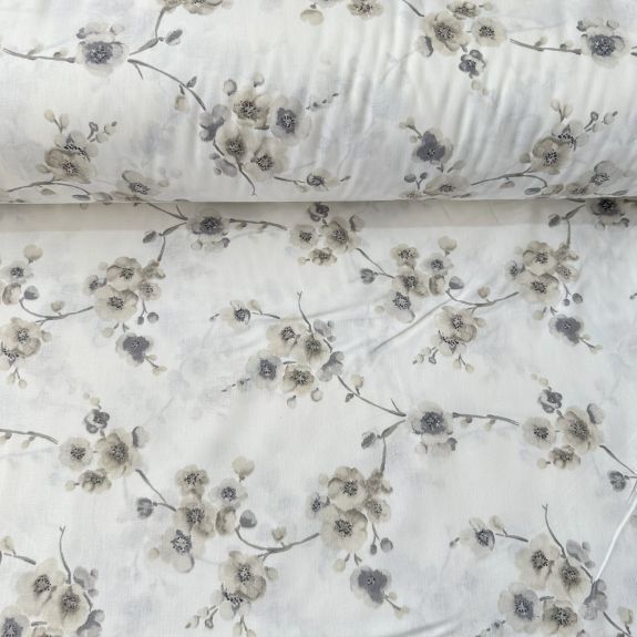 Branches Poplin Kumaş Bej