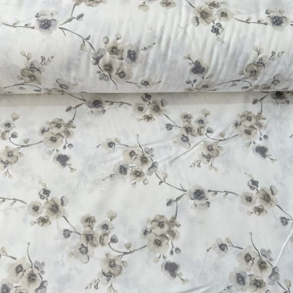 Branches Poplin Kumaş Bej
