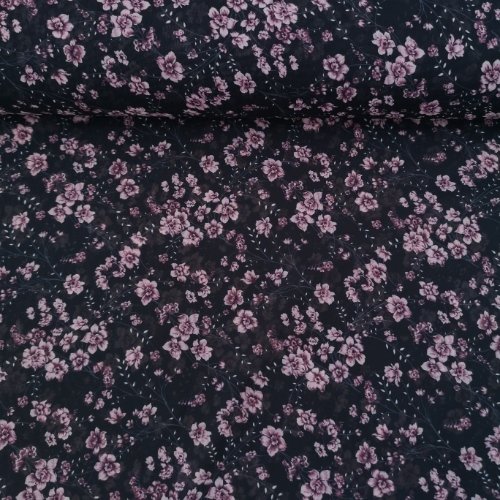 Sarmaşık Çiçekler Desenli Şifon Pudra