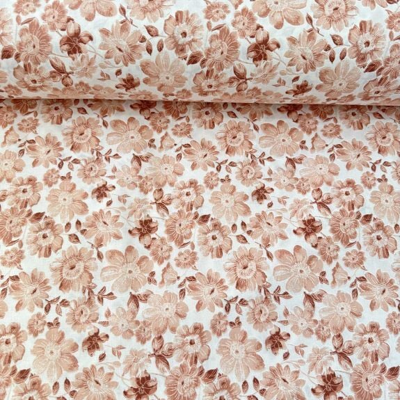 Spring Poplin Kumaş Somon