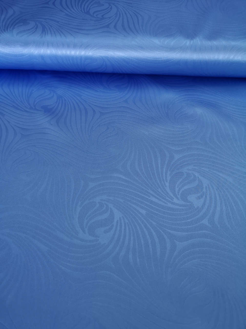 Mavi Dalgalar Masaörtüsü Kumaşı