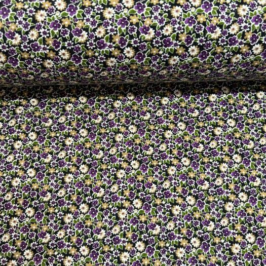 Çıtır Papatyalı Divitin-Pazen Kumaş Mor