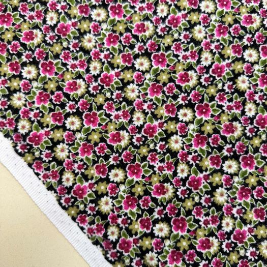 Çıtır Papatyalı Divitin-Pazen Kumaş Pembe