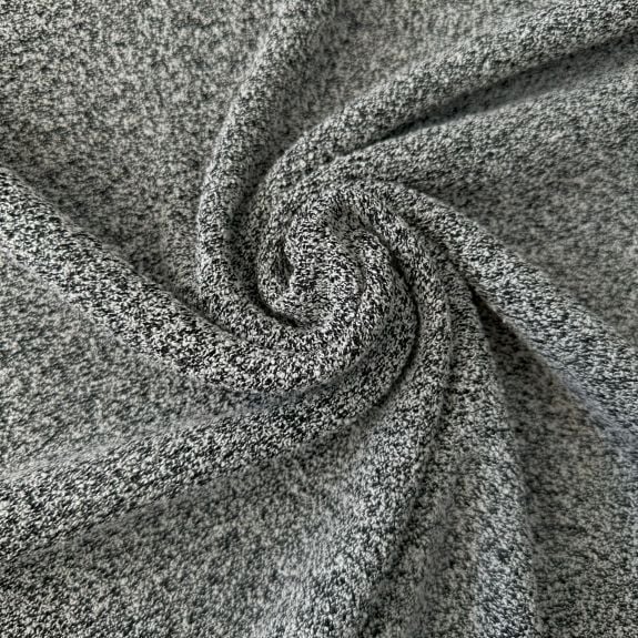 Siyah Kırçıl Triko Kumaş