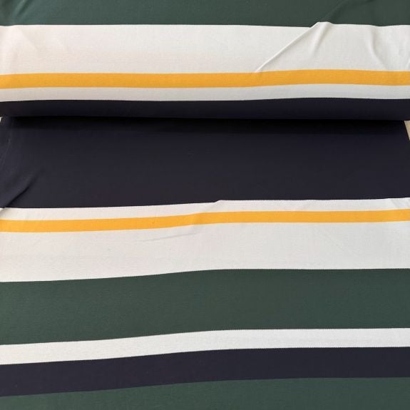 Karışık Çizgili Üç İplik Penye